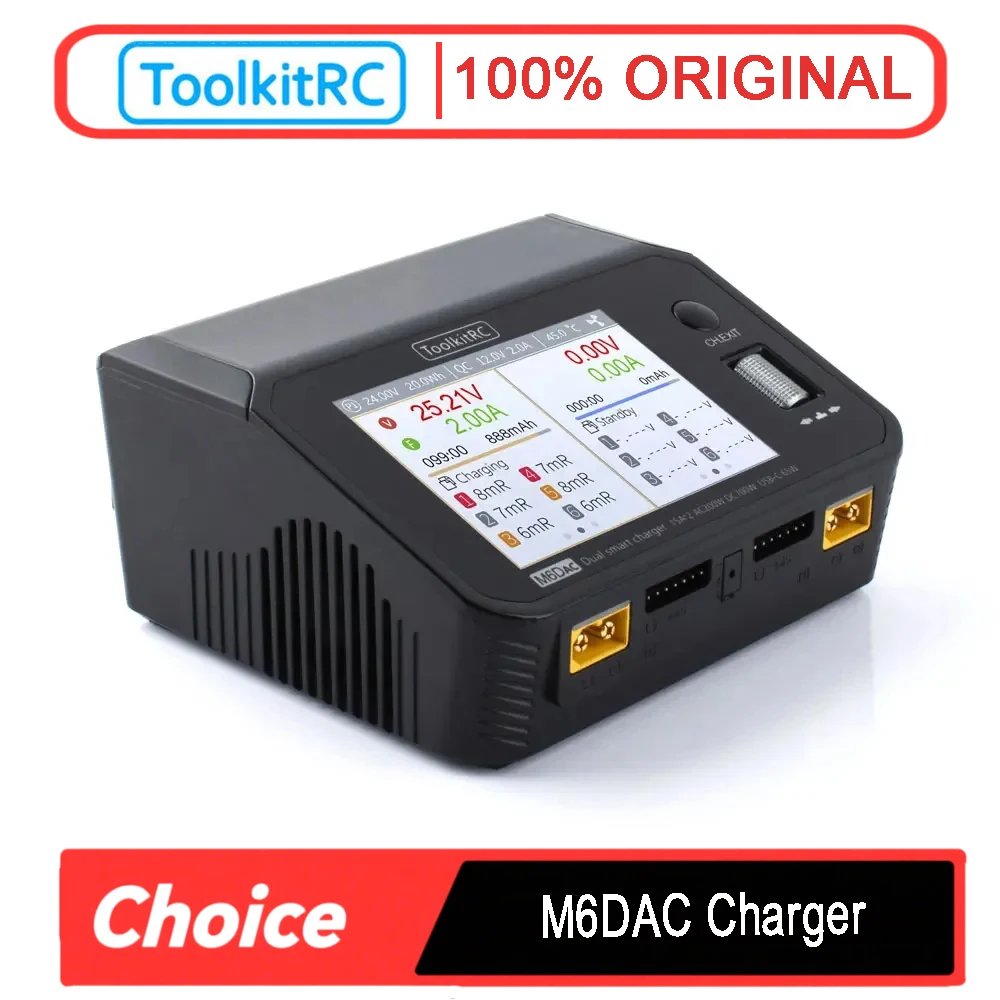 Toolkitrc M6Dac Smart Charger - ToolkitRC M6DAC 듀얼 채널 700W DC