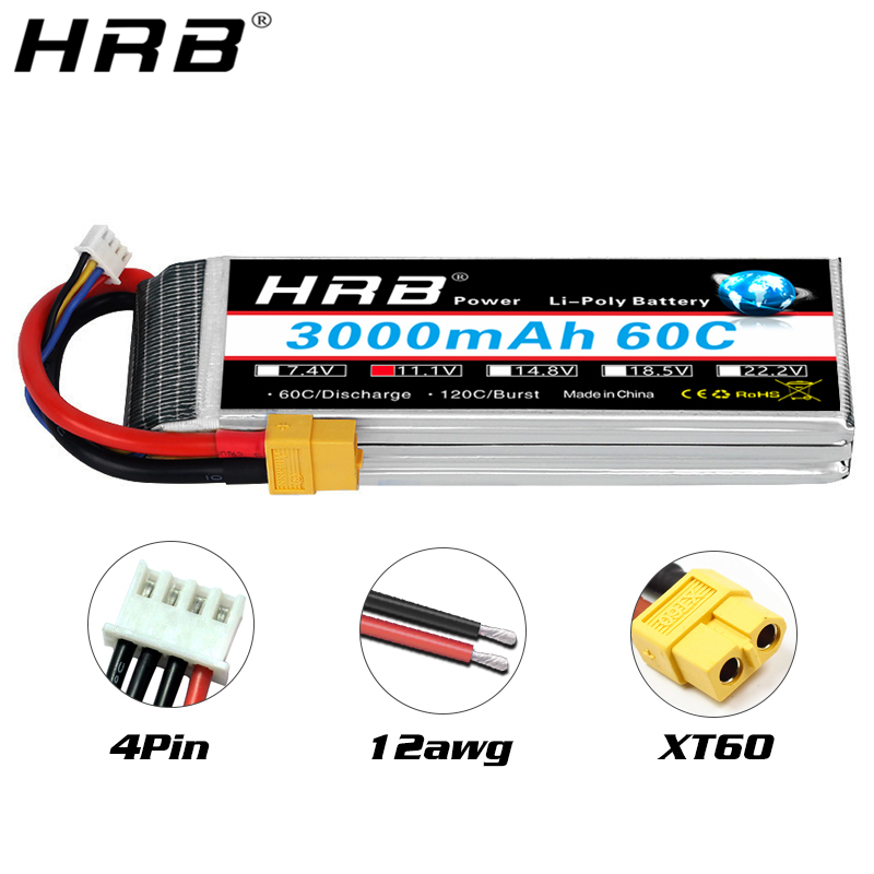 4S Lipo Battery 14.8V 6000Mah - HRB 리포 배터리 2S 3S 4S